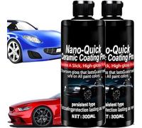 Nano Quick Ceramic Coating Pro, 10.6 Fl Oz, Nano Quick Coat Restores for Car Detailing, Automobiles Glass Paint Surface Lasting Luster (2pcs)
