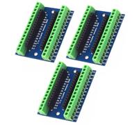 Nano Scheda di Estensione, Adattatore per Piastra di Estensione, IO Shield Scheda di Estensione, Prototipazione per Nanoprogetti, Compatibile con Nano Versione 3.0, 3 Pezzi, 53mm x 36mm