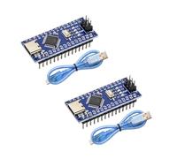 Nano Scheda di Sviluppo con Cavo Binghe 2 Pezzi Nano-V3 Scheda di Sviluppo con Chip CH340 Type-C Interfaccia 5V 16M 328P Microcontrollore Compatibile con Arduino IDE