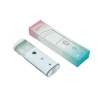 Nano spray portatile per il viso, umidificatore facciale per idratazione e cura della pelle, formato da viaggio, vapore viso idratante profondo, bianco