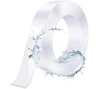 Nano Tape Biadesivo Trasparente 3 cm x 5M - Nastro Adesivo Riutilizzabile e Lavabile, Extra Forte, Rimovibile Senza Tracce per Pareti, Casa, Cucina, Bagno, Auto, Ufficio (5 M)