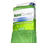 Nano Towels, il panno in tessuto ecologico per pulire senza sostanze chimiche più venduto al mondo - La rivoluzionaria tecnologia di questo tessuto che pulisce solo con acqua sostituisce costose salviette di carta, spugne, salviette per la pulizia, panni in microfibra e detergenti chimici tossici, può farti risparmiare centinaia di euro all'anno e rendere la tua casa più sicura, più sana e più ecologica per bambini e ragazzi. Da utilizzare come asciugamani, strofinaccio da cucina e per asciugare i piatti. 35,6 x 35,6 cm - Confezione da 4.