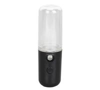 Nano Vaporizzatore Facciale, Pratico Mini Mister USB Nebulizzatore Ricaricabile con Batteria per 150mAh Serbatoio d'Acqua Visiva per 50ml Idratante Viso Trucco Quotidiano Cura (Nera)