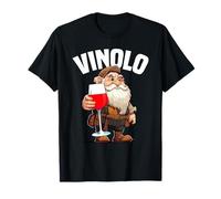 Nano Vinolo amanti vino divertente elfo con vino rosso Maglietta