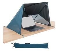 NANO-WORKSPACE Parasole per Laptop da Esterno | Schermo Visibile alla Luce del Sole - Riduce i Riflessi | Compatibile 13"-17", Pieghevole e Portatile (L)