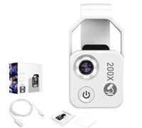 nano zoom 200x for iphone, 2025 New Nano Zoom 200x for iPhone, Magnification Zoom with cpl Lens,More Stable and Clearer (White)