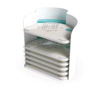 Nanobebe - 25 sacchetti e organizer per latte materno - Scongelamento e riscaldamento veloci, per risparmiare spazio e tenere traccia del pompaggio, per congelatore e frigorifero