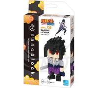 Bandai - Nanoblock - Sasuke Uchiwa - Mini statuina in mattoncini - Gioco di costruzione - Kit per il montaggio di personaggi manga pixel - NBCC135