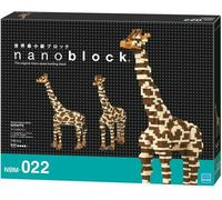Nanoblock Deluxe Edizione Giraffa Mini Puzzle 740 Pezzi Regalo NBM-022