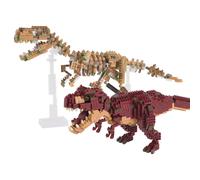 Nanoblock Dinosaur Deluxe Edition Triceratops T-Rex Skeleton Models Set A004 A