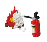 Nanoblock Estintore Mini Mattoncini Puzzle Nanoblock NBC_242 180 Pezzi