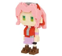 Bandai - Nanoblock - Figurine Naruto Shippuden - Sakura Haruno - Mini Figurina 160 pezzi - Gioco di costruzione figurina - Kit Costruzione Giocattolo Bambino 12 anni e + Adolescenti Adulti - NBCN136