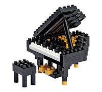 Nanoblock Nbc017 - Pianoforte, Colore: Bianco/Nero
