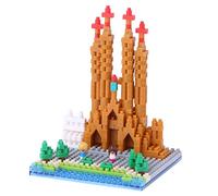 Nanoblock - Sagrada Familia Set Micro Costruzioni Modellino Chiesa Barcellona Spagna, Puzzle 3D, 2660 Pezzi