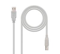Nanocable Cavo USB 2.0 per stampante 10.01.0102 Tipo A/B Maschio-Maschio 1 m