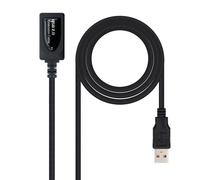 Cavo di prolunga Nanocable USB 2.0 tipo A maschio/femmina da 5 m