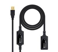 Cavo di prolunga Nanocable USB 2.0 tipo A maschio/femmina 10 m nero