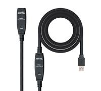 Nanocable Usb-a 3.0 Extender Cable M/f 10 M Nero