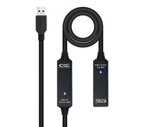 Nanocable 10.01.0313 cavo USB 15 m USB 3.2 Gen 1 (3.1 Gen 1) USB A Nero