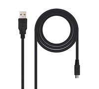 Cavo Nanocavo USB 2.0 Tipo A a Micro USB Tipo B Maschio/Maschio 3 m Nero