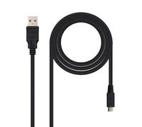 Cavo Nanocavo USB 2.0 Tipo A a Micro USB Tipo B Maschio/Maschio 3 m Nero