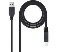 Nanocable Cavo USB 3.0 per stampante 10.01.0802-Bk Tipo A/B Maschio/Maschio Nero 2 m