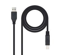 Nanocable Cavo USB 3.0 per stampante 10.01.0802-Bk Tipo A/B Maschio/Maschio Nero 2 m