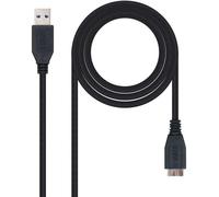 Nanocable Cavo USB 3.0 10.01.1101-BK Tipo A Maschio - Micro B Maschio Nero 1 m