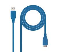 Nanocable 10.01.1101-BL Cavo USB 1 m USB 3.2 Gen 1 (3.1 Gen 1) USB A Micro-USB B Blu