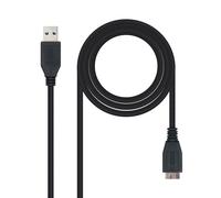 Nanocable Cavo USB Nanocavo USB 3.0 Tipo A a Micro USB B 2 m Nero