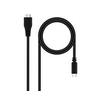 Nanocable 10.01.1201-BK - Cavo USB 3.0, USB-C/M-Micro B/M, nero, 1 M
