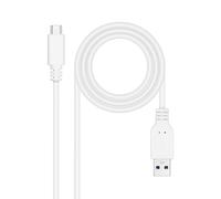 Nanocable 10.01.4000-W cavo USB 0,5 m USB 3.2 Gen 2 (3.1 Gen 2) USB C USB A Bianco