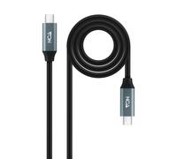 Nanocable 10.01.4300 cavo USB 05 m USB4 Gen 2x2 USB C Nero