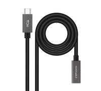 Nanocable 10.01.4400 cavo USB 0,5 m USB 3.2 Gen 2x2 USB C Nero