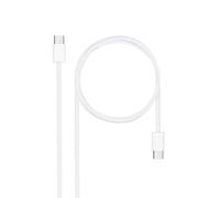NANOCABLE 10.01.6001-CO - Cavo USB-C 2.0 60W 3A, connettore USB-C maschio a USB-C maschio, bianco, 1 m