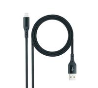 Nanocable 10.10.0401-COBK cavo Lightning 1 m Nero