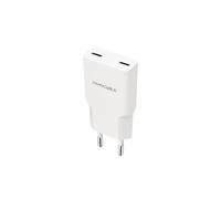 NANOCABLE 10.10.2023 - Caricatore 2xUSB-C/PD 20W, Bianco