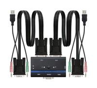 Nanocable Kvm Vga/usb Conmutator Nero