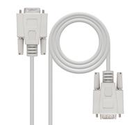 Nanocable Cavo seriale RS232 10.14.0202 DB9 maschio - DB9 femmina 1,8 m Beige