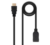 Nanocable 10.15.1012 cavo HDMI 2 m HDMI tipo A (Standard) Nero