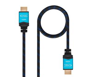 Nanocable 10.15.3700 cavo HDMI 0,5 m HDMI Tipo A (Standard) Nero - Nouvo