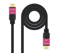 Nanocable 10.15.3720 Cavo HDMI 20 m HDMI Tipo A (Standard) Nero, Rosa - Nouvo