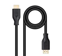 NANOCABLE 10.15.3902 - Cavo HDMI V2.0 4K@60Hz 18Gbps Connettore Tipo A Maschio a Tipo A Maschio CCS, Nero, 2 m