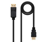 Nanocable Cavo convertitore 10.15.4300 DisplayPort maschio - HDMI maschio 4K 0,5 m