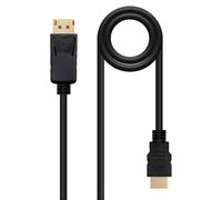 Nanocable 10.15.4301 cavo video e adattatore 1 m DisplayPort HDMI Nero - Nouvo