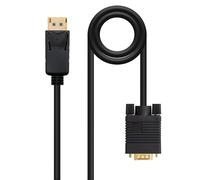 Nanocable 10.15.4402 cavo e adattatore video 2 m DisplayPort VGA (D-Sub) Nero