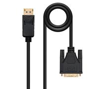 NANOCABLE 10.15.4501 - Cavo convertitore da Displayport a DVI, Displayport/maschio - DVI/maschio, nero, 1 m