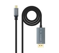 NANOCABLE 10.15.5022 - Cavo convertitore USB-C a DisplayPort 8K bidirezionale, USB-C maschio - DP maschio, 2 m