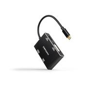 Nanocable 10.16.4307 Usb-c To Dvi/vga/hdmi/displayport 1.2 Conversor Trasparente