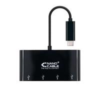 Nanocable 10.16.4401-BK hub di interfaccia USB 3.2 Gen 1 (3.1 Gen 1) Type-C Nero NEW
